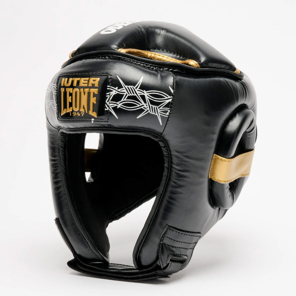 Capacete Leone IUTER Barbed Wire CS01IU Preto 