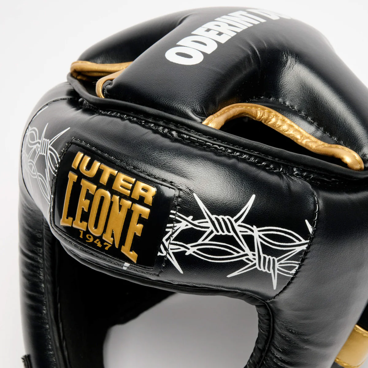 Capacete Leone IUTER Barbed Wire CS01IU Preto  - Image 6
