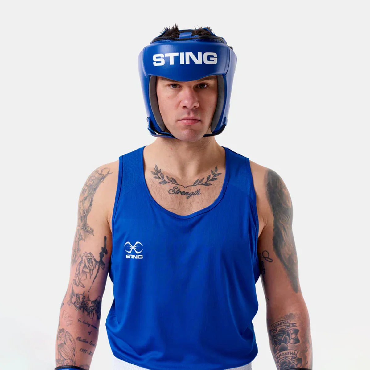 Capacete Sting Competition Aprovado World Boxing Blu  - Image 3