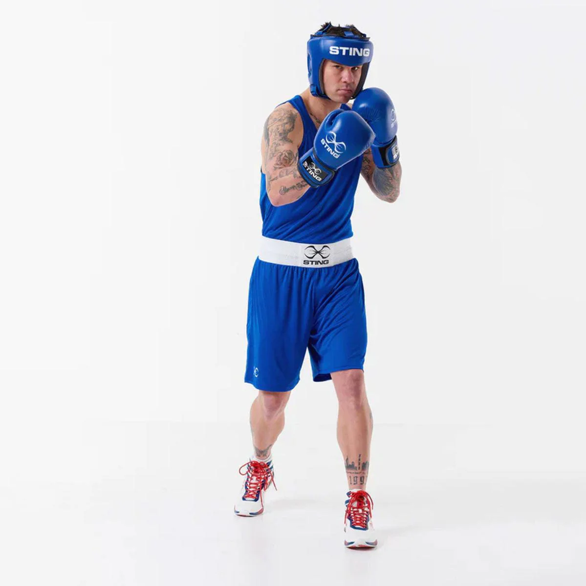 Capacete Sting Competition Aprovado World Boxing Blu  - Image 6