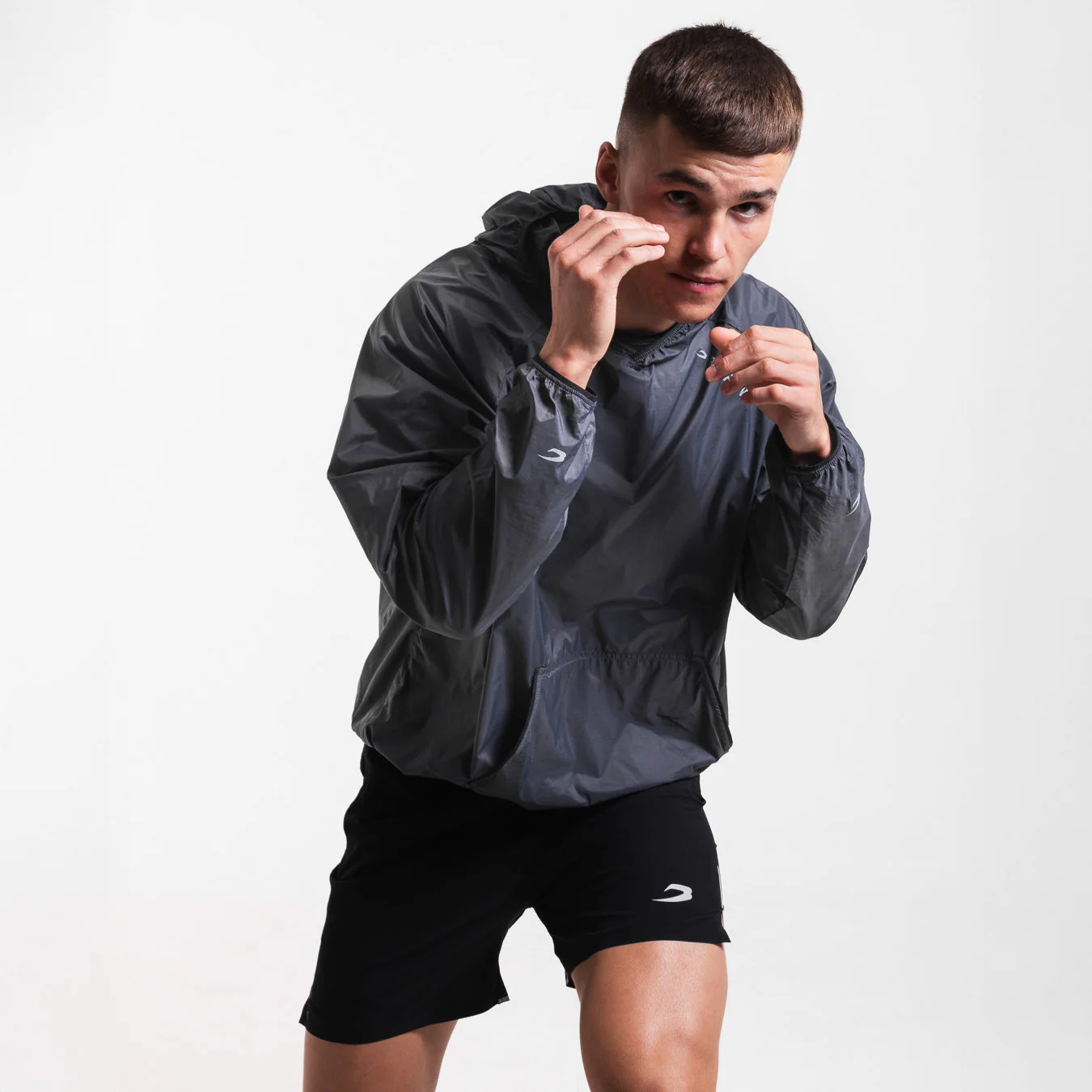 Casaco corta-vento Boxraw Genaro Oversize preto  - Image 3