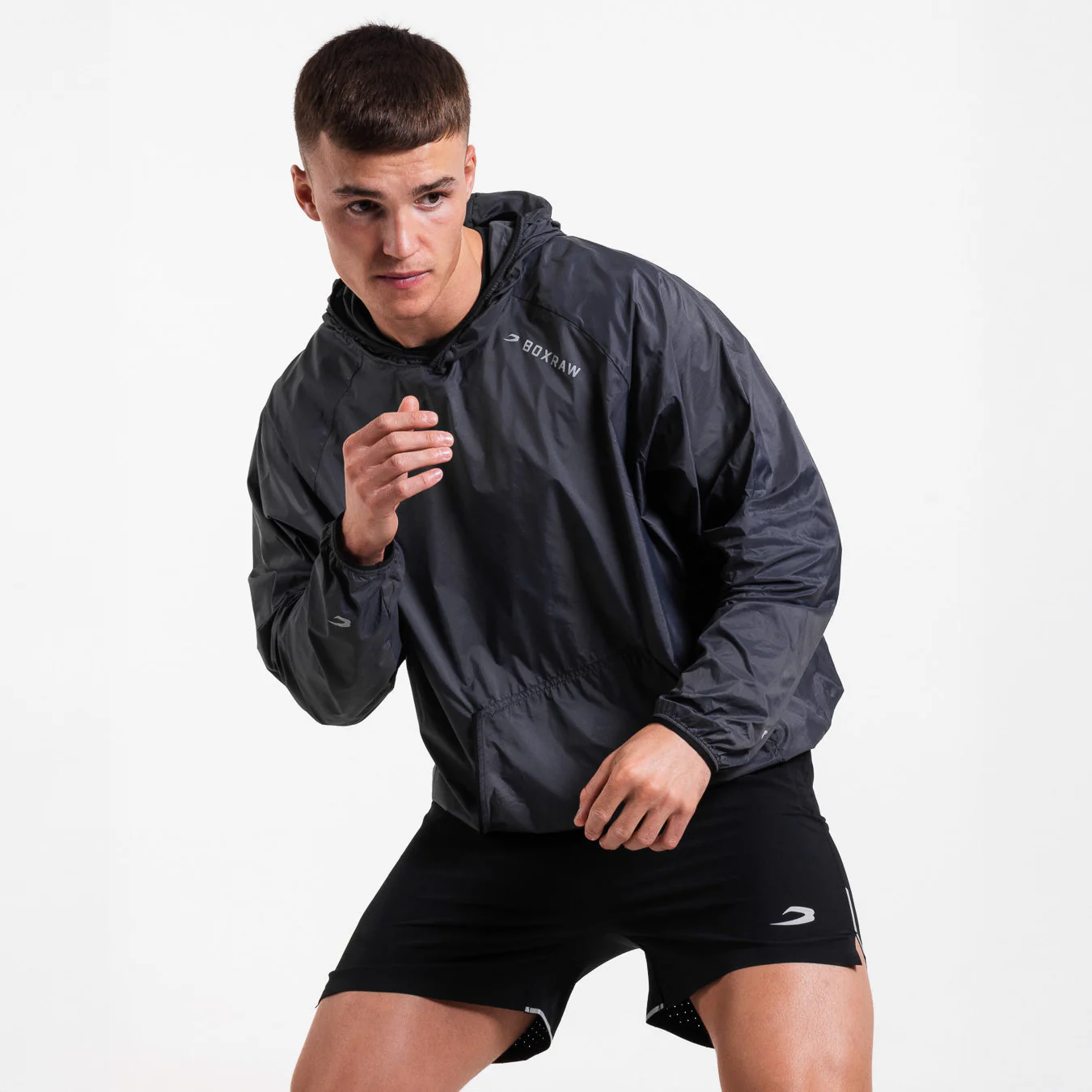 Casaco corta-vento Boxraw Genaro Oversize preto  - Image 6