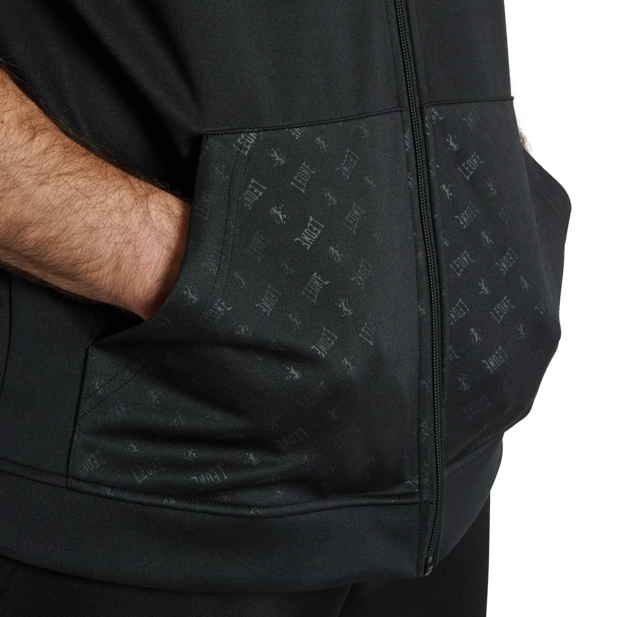 Colete sem mangas com capuz Leone DNA ABX720 Preto  - Image 4