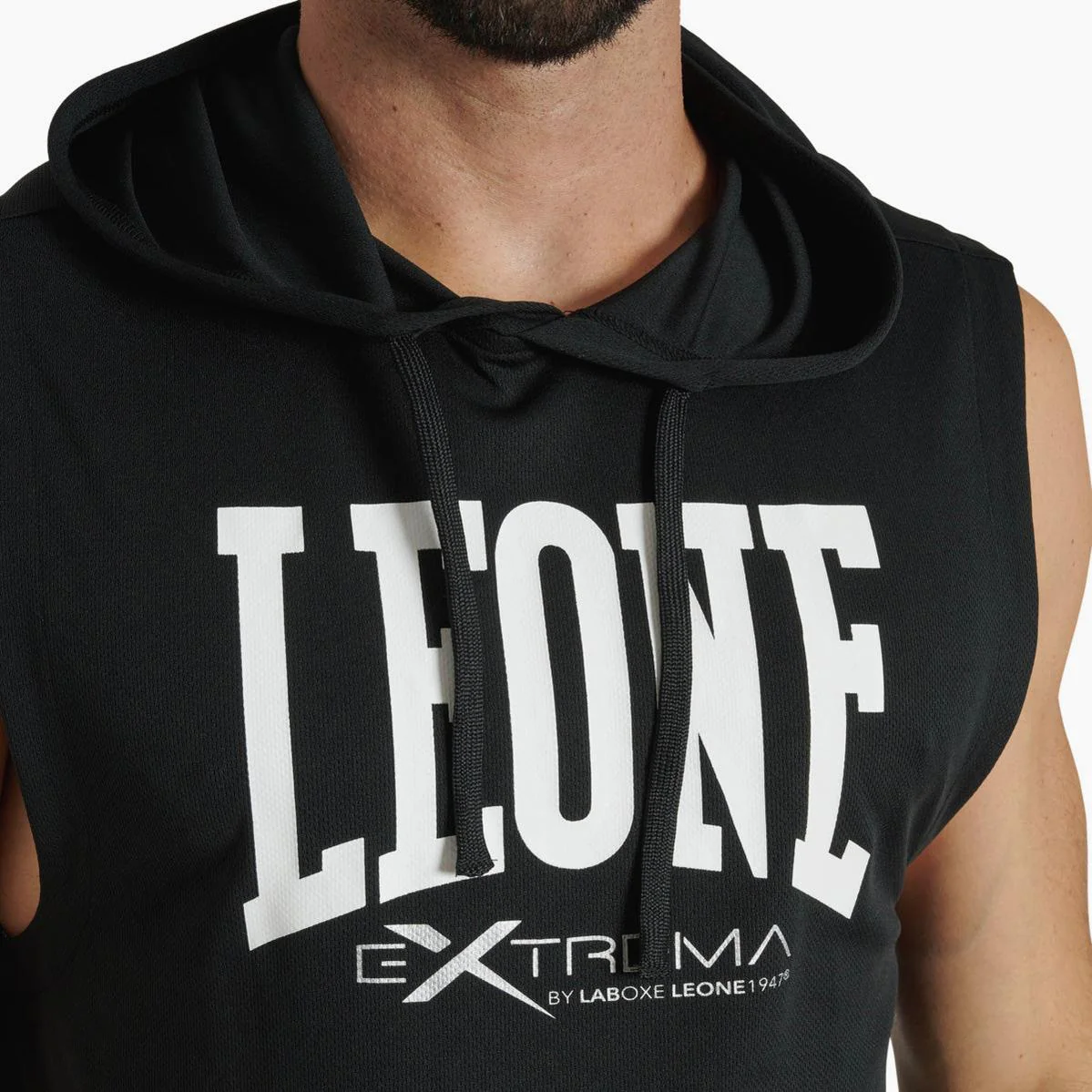 Colete com capuz Leone Logo ABX120 Preto  - Image 3