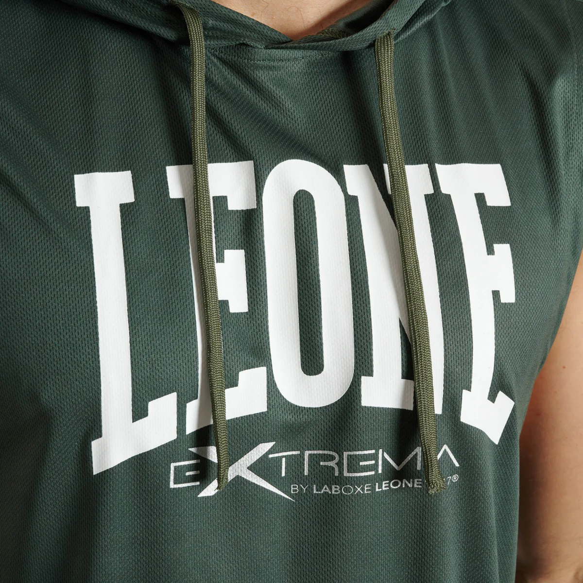 Colete com capuz Leone Logo ABX120 Verde  - Image 3