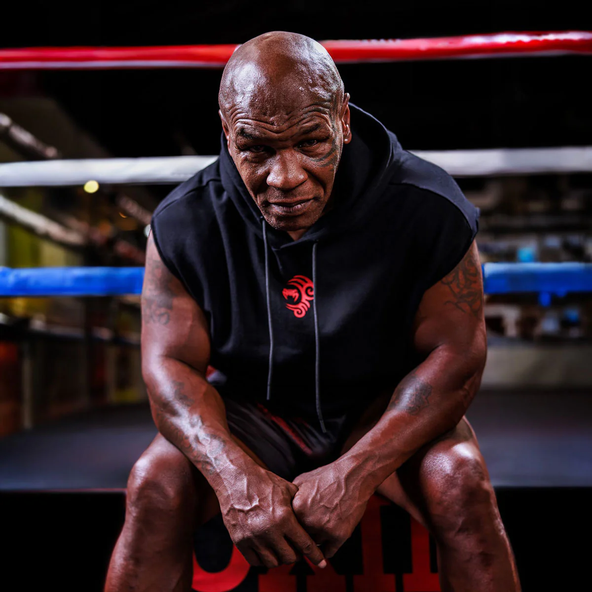 Colete sem mangas Venum x Mike Tyson Tiger com capuz Preto  - Image 6