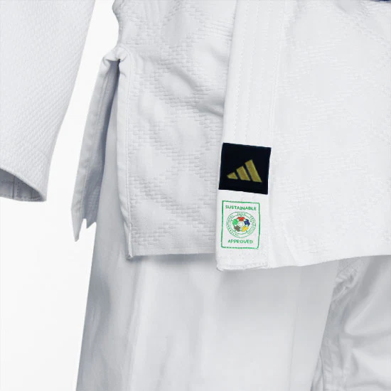 Fato judo Adidas J730 Champion III IJF listras douradas  - Image 3