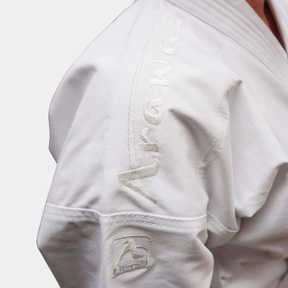 Fato karate Arawaza Kata Deluxe Evo WKF bordado branco  - Image 4