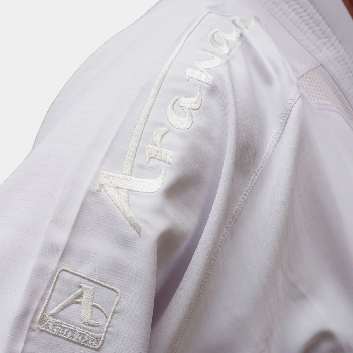 Fato karate Arawaza Kumite Deluxe Evo WKF bordado branco  - Image 3