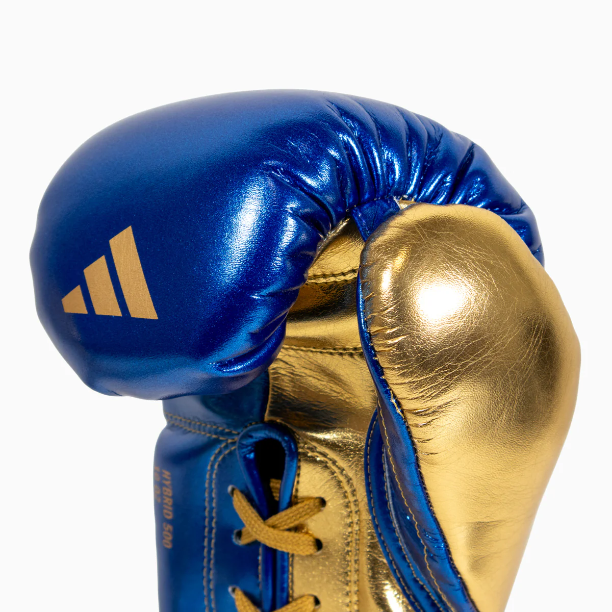 Luvas de Boxe Adidas Hybrid 500 Prós e contras Atacadores Azul-dourado  - Image 7