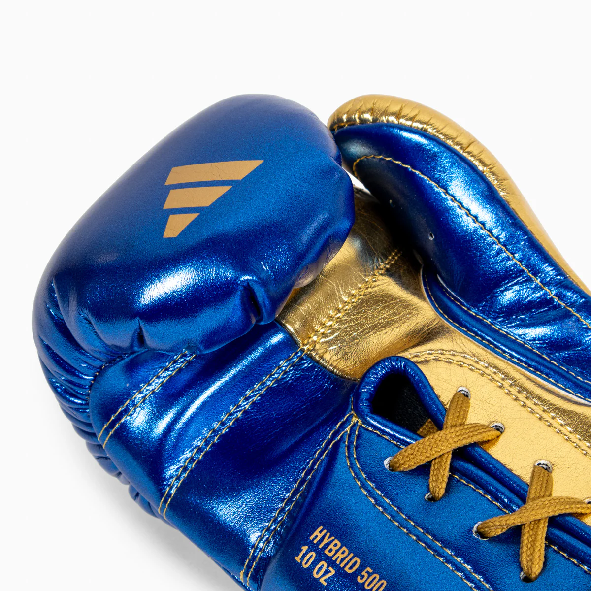 Luvas de Boxe Adidas Hybrid 500 Prós e contras Atacadores Azul-dourado  - Image 8