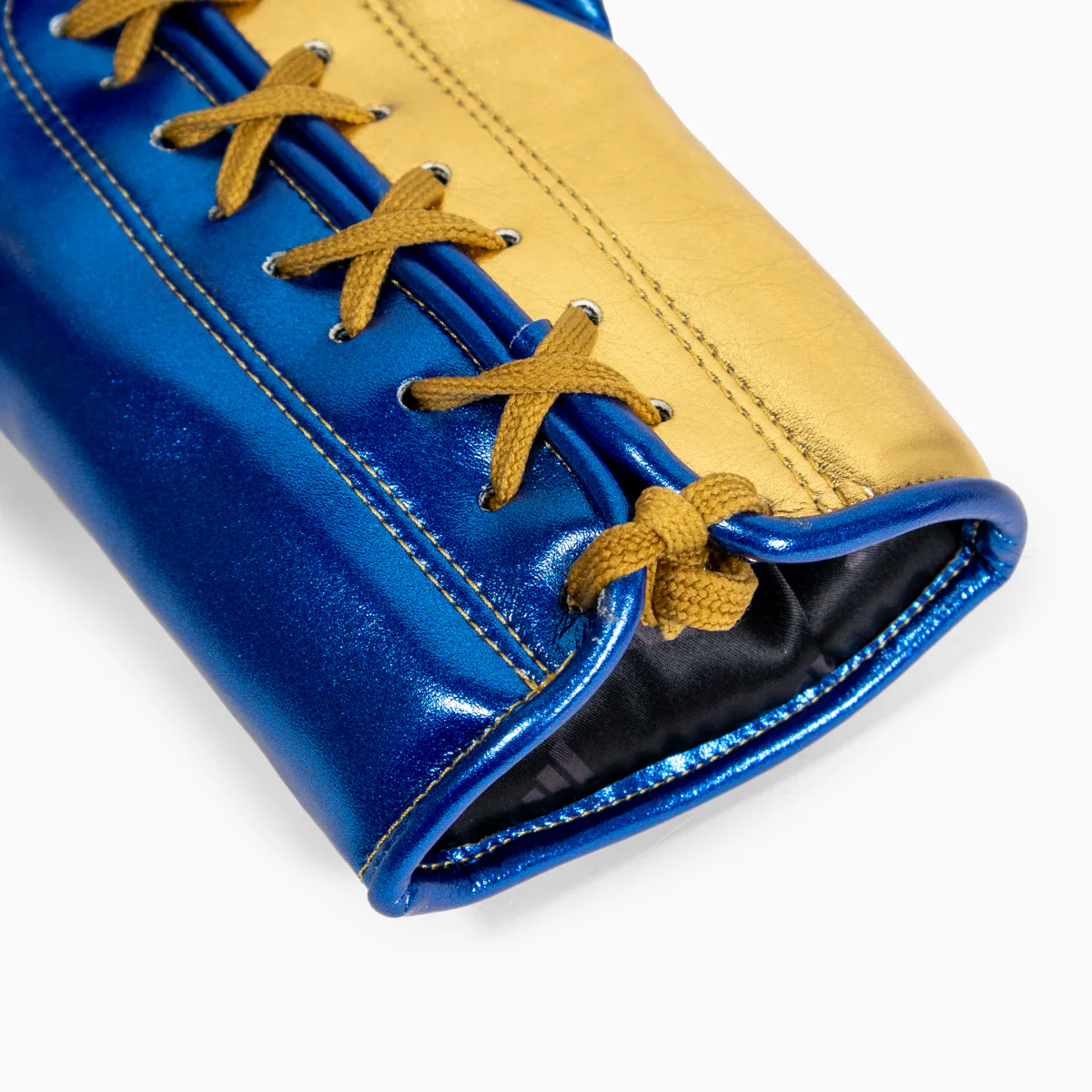 Luvas de Boxe Adidas Hybrid 500 Prós e contras Atacadores Azul-dourado  - Image 9