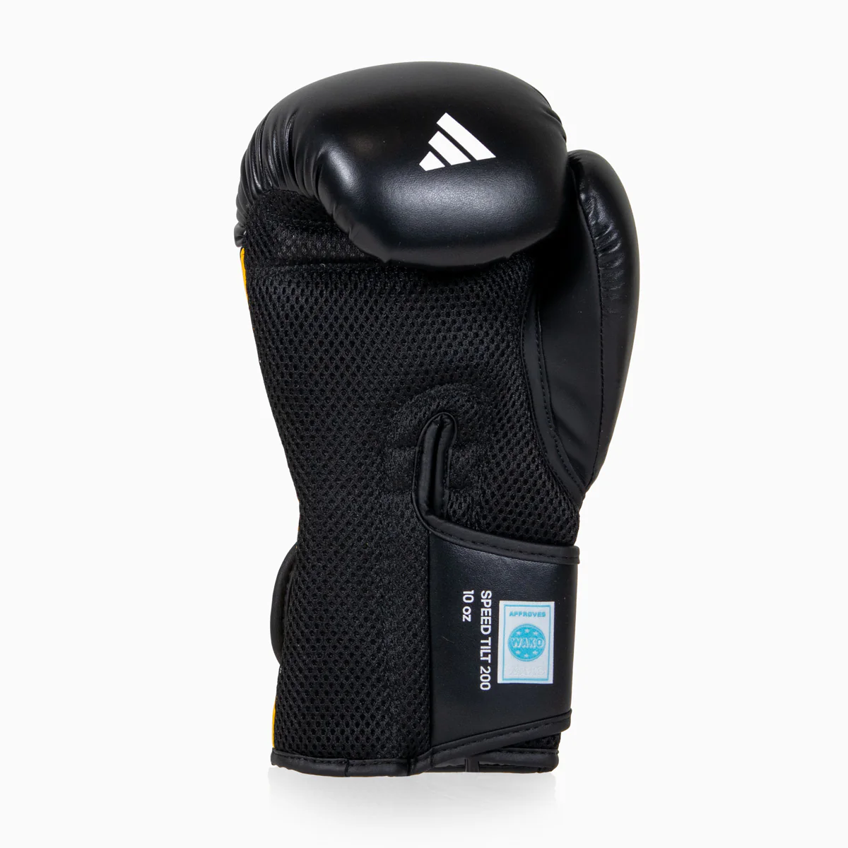 Luvas de Boxe Adidas Speed Tilt 200 WAKO 10 Oz Preto-amarelo-branco  - Image 3