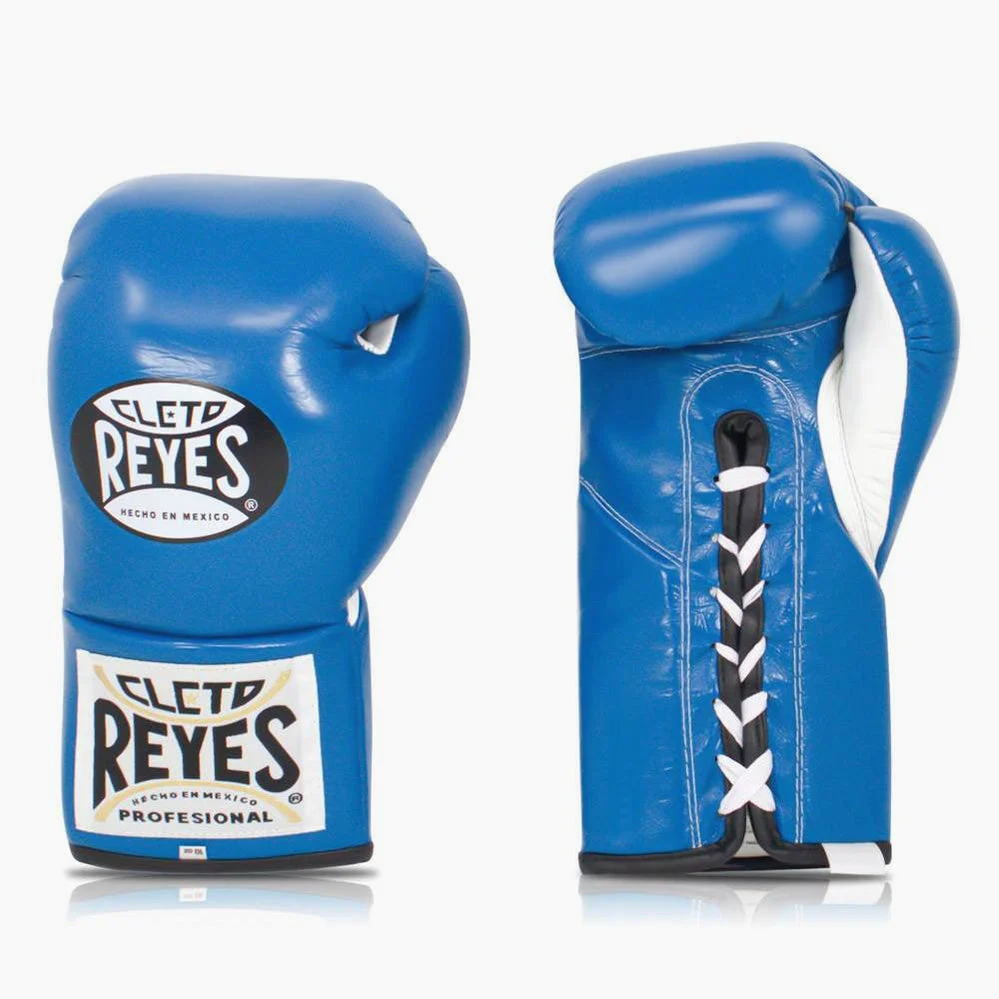 Luvas de Boxe Cleto Reyes Professional CB2 Azul com atacadores  - Image 2