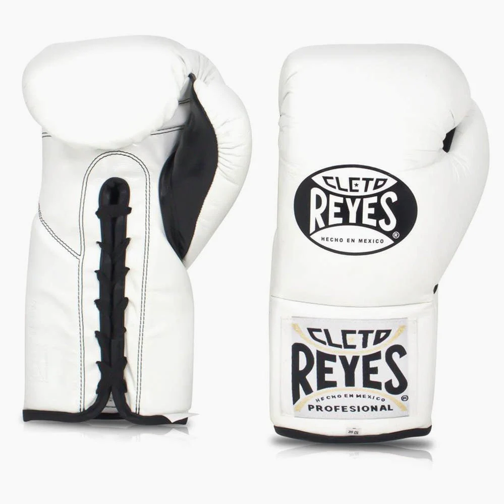 Luvas de Boxe Cleto Reyes Profissional CB2 Branco com atacadores  - Image 2