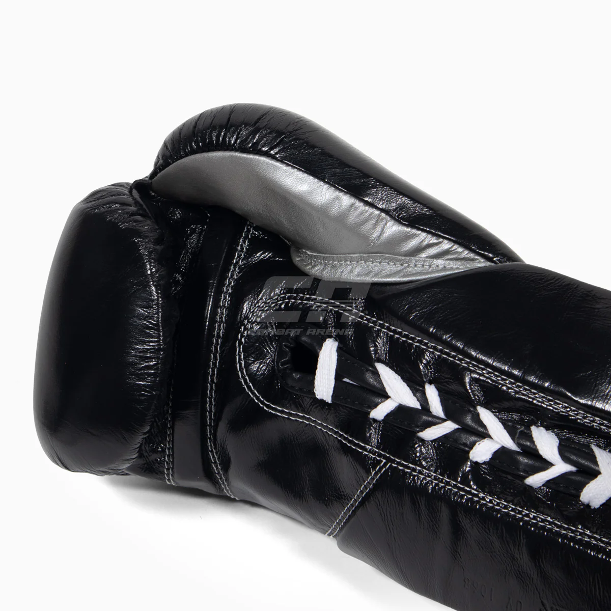 Luvas de Boxe Cleto Reyes Professional CB2 Preto-Prata com atacadores  - Image 7