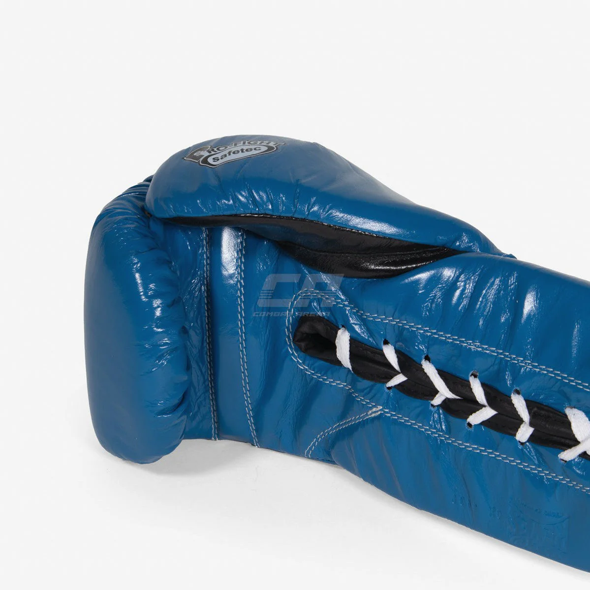 Luvas de Boxe Cleto Reyes Safetec CB4 Azul-preto com atacadores  - Image 7