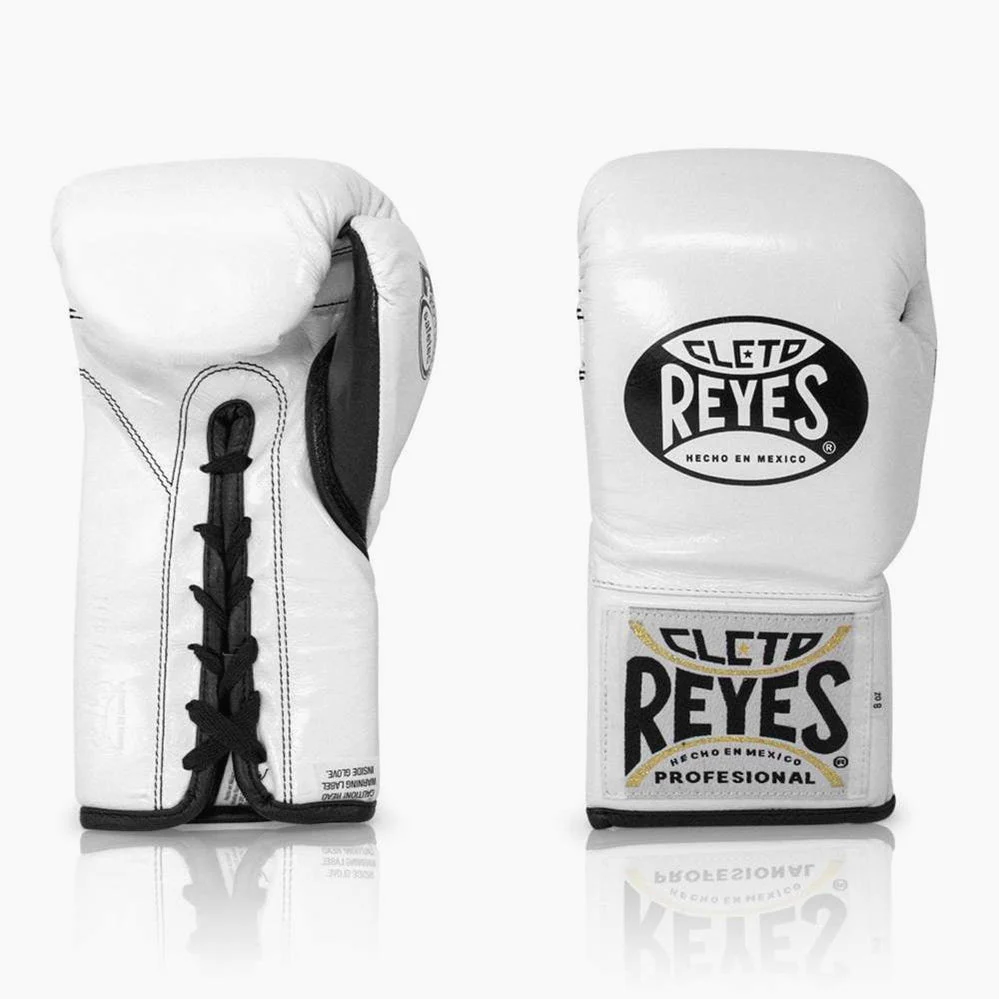 Luvas de Boxe Cleto Reyes Safetec CB4 Branco com atacadores  - Image 2