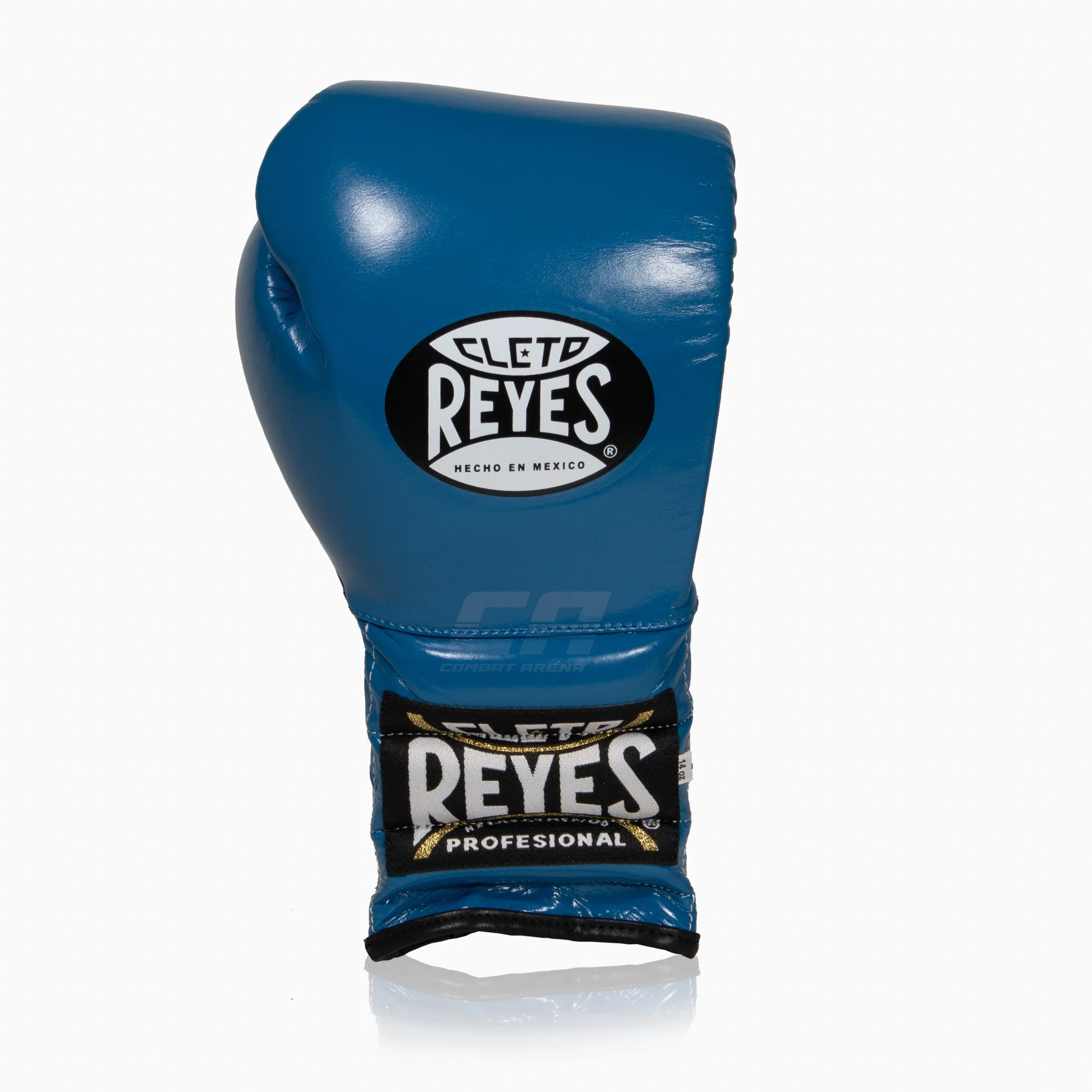 Luvas de Boxe Cleto Reyes Traditional Training CE4 Azul-preto com Atacadores  - Image 2