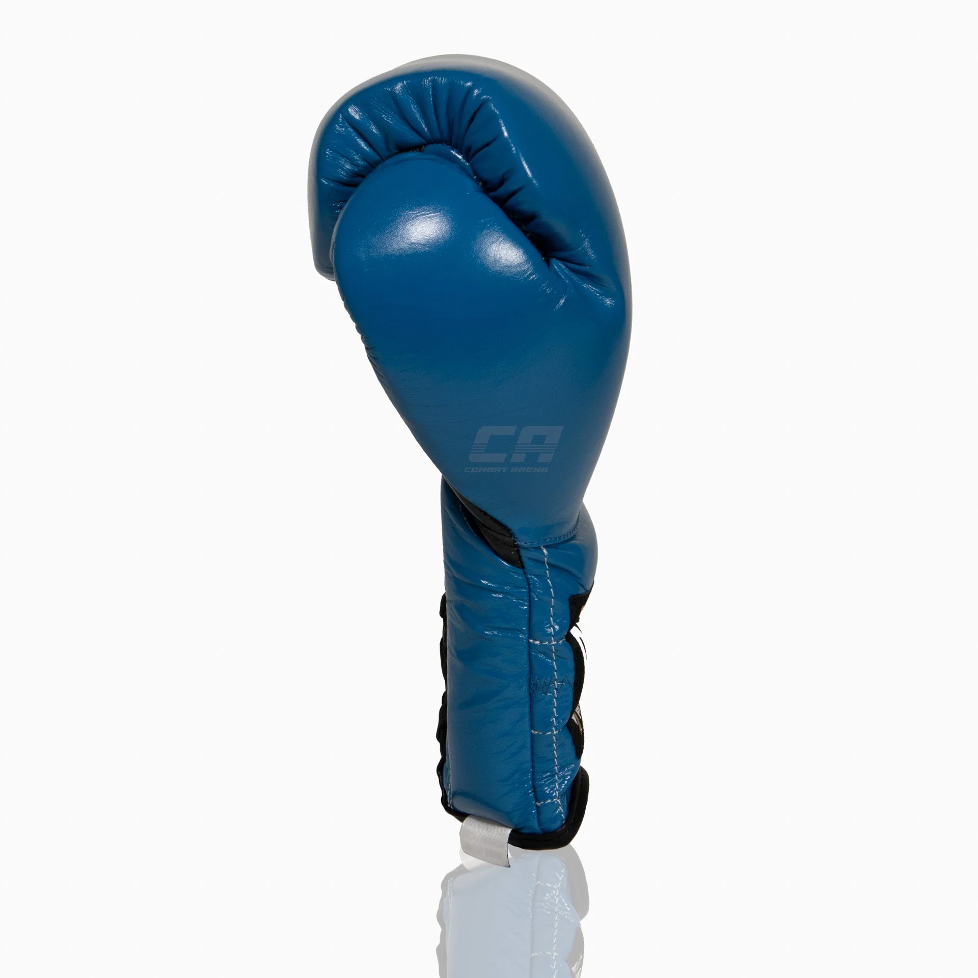 Luvas de Boxe Cleto Reyes Traditional Training CE4 Azul-preto com Atacadores  - Image 3
