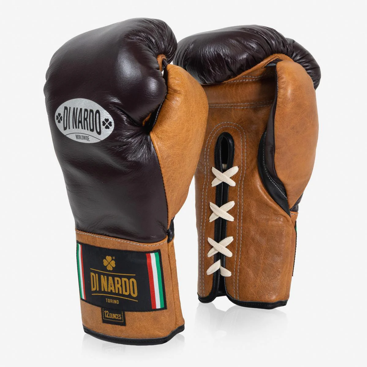 Luvas de Boxe Di Nardo com Atacadores 12 Oz Borgonha-conhaque-vintage  - Image 2
