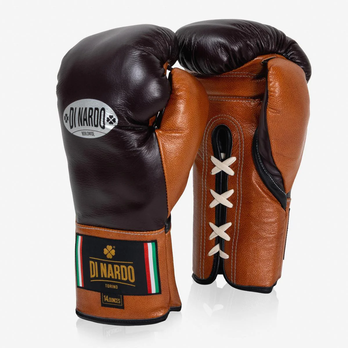 Luvas de Boxe Di Nardo com Atacadores 14 Oz Borgonha-conhaque  - Image 2