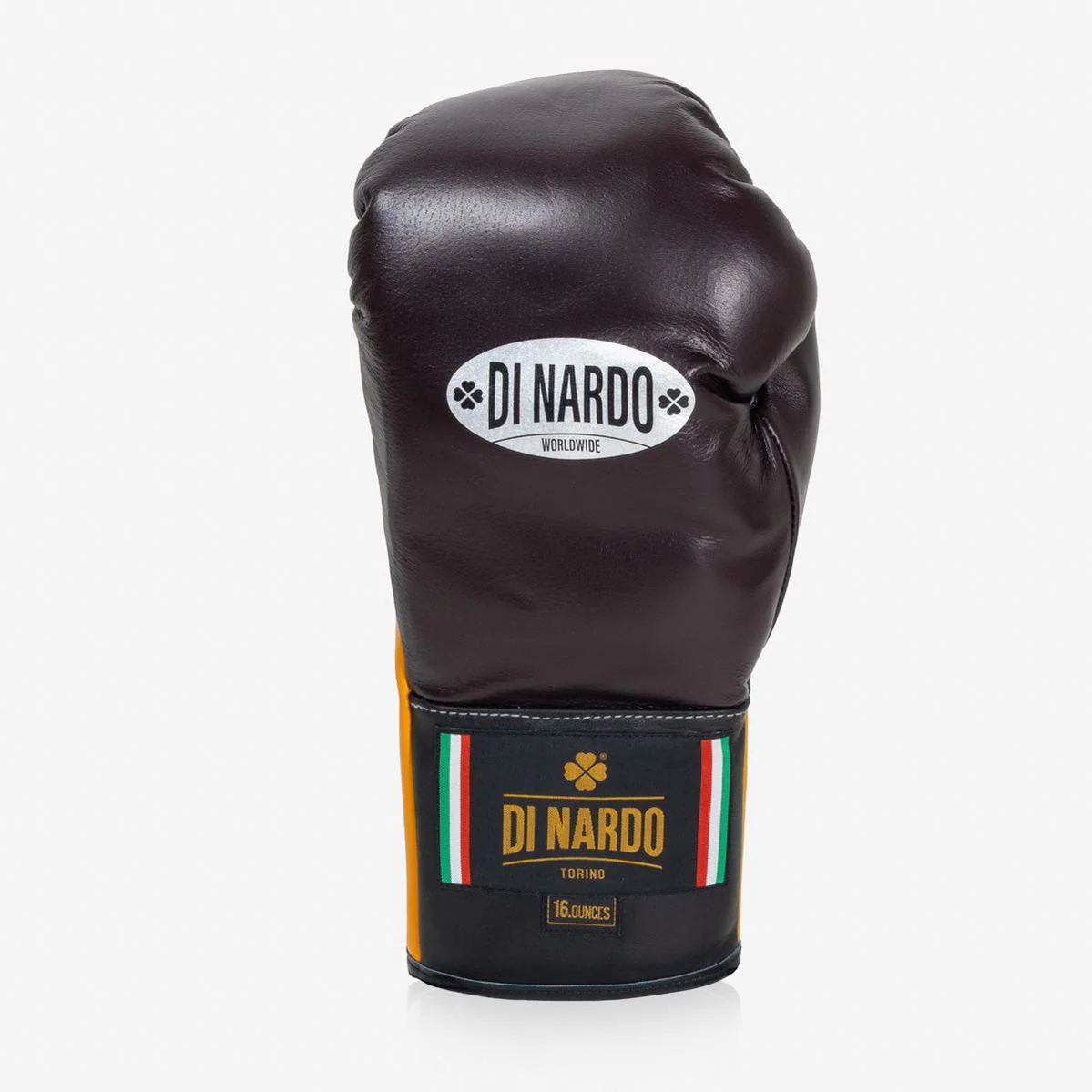 Luvas de Boxe Di Nardo com Atacadores 16 Oz Borgonha-amarelo  - Image 4