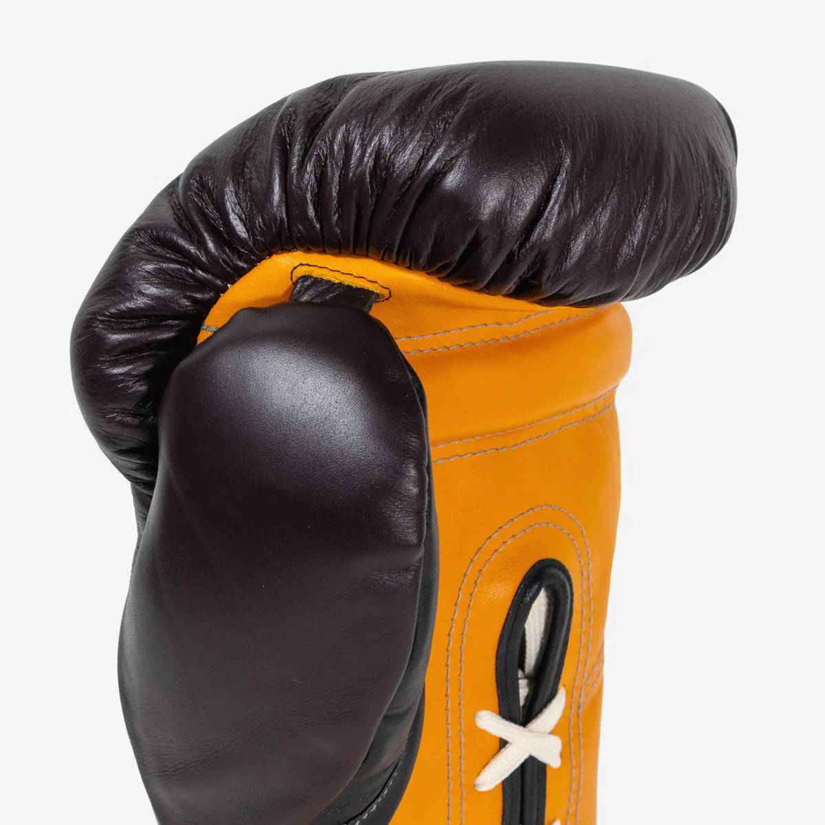 Luvas de Boxe Di Nardo com Atacadores 16 Oz Borgonha-amarelo  - Image 7