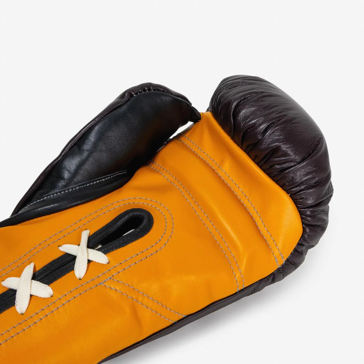 Luvas de Boxe Di Nardo com Atacadores 16 Oz Borgonha-amarelo  - Image 9