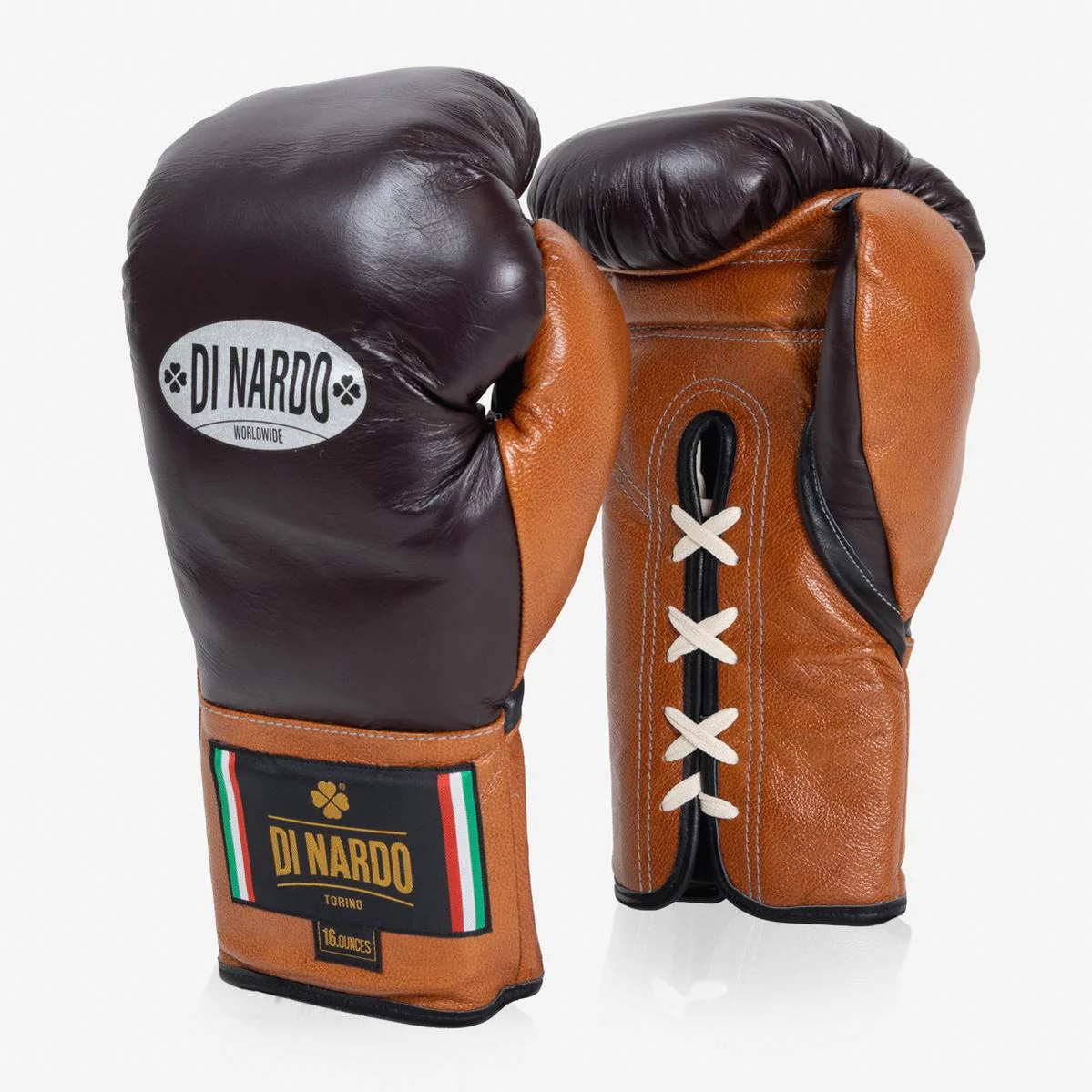Luvas de Boxe Di Nardo com Atacadores 16 Oz Borgonha-conhaque  - Image 2