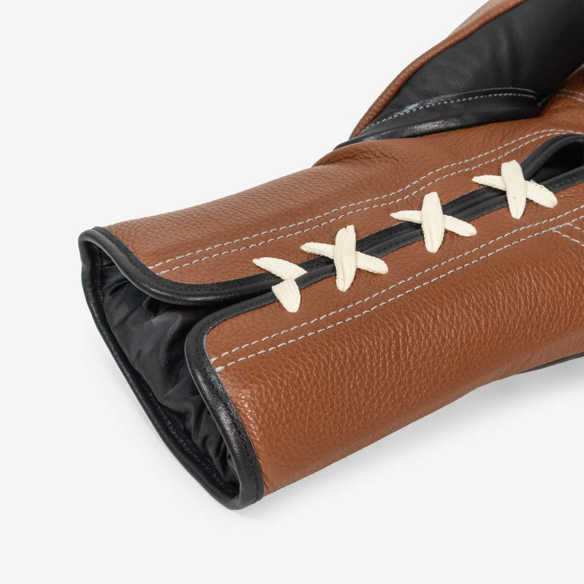 Luvas de Boxe Di Nardo com Atacadores 18 Oz Preto-castanho  - Image 10