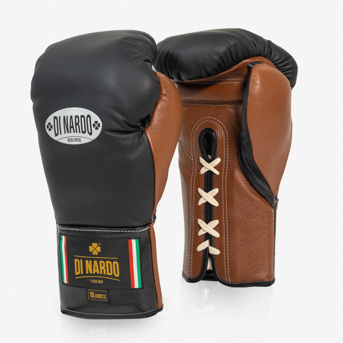 Luvas de Boxe Di Nardo com Atacadores 18 Oz Preto-castanho  - Image 2