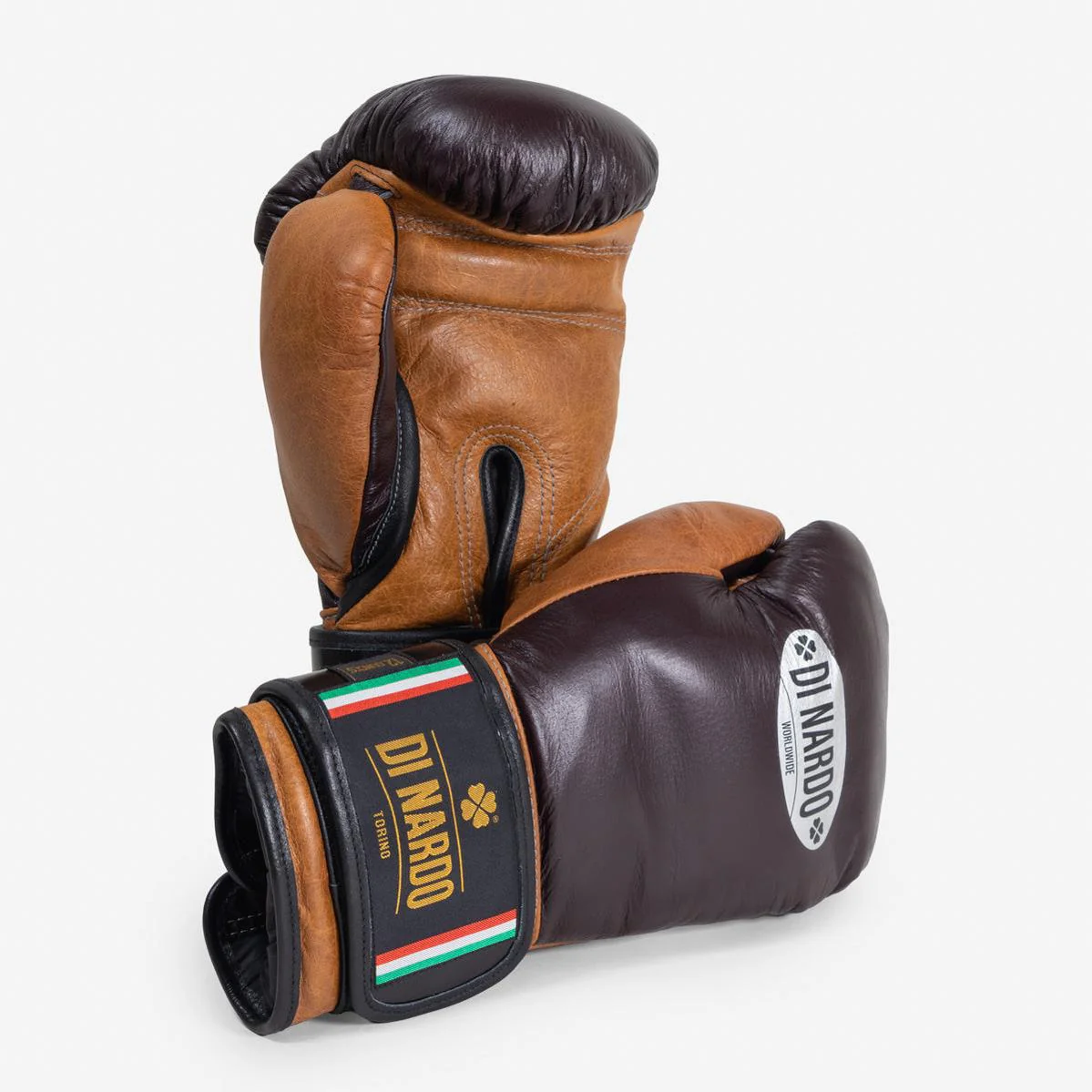 Luvas de Boxe Di Nardo com Velcro 12 Oz Borgonha-conhaque-vintage
