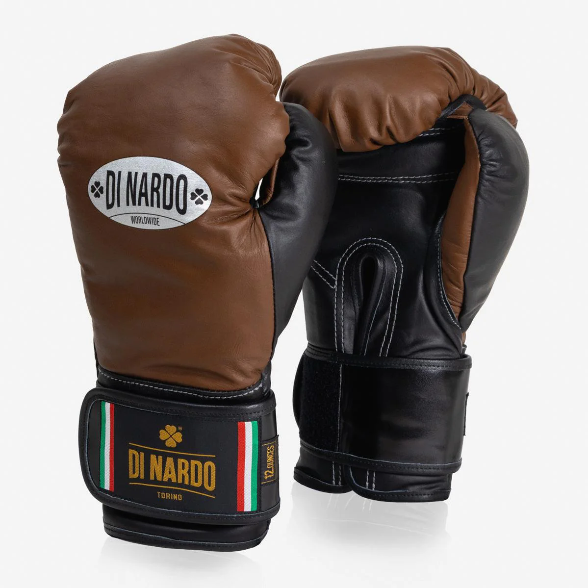 Luvas de Boxe Di Nardo com Velcro 12 Oz Castanho-preto - Image 2