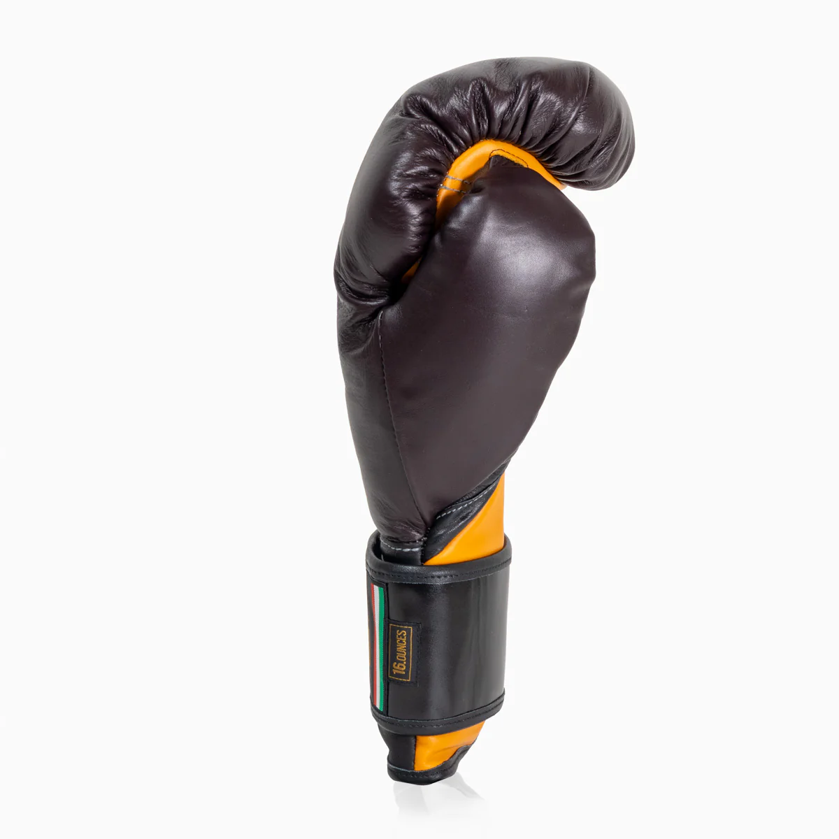 Luvas de Boxe Di Nardo com Velcro 16 Oz Borgonha-amarelo  - Image 3