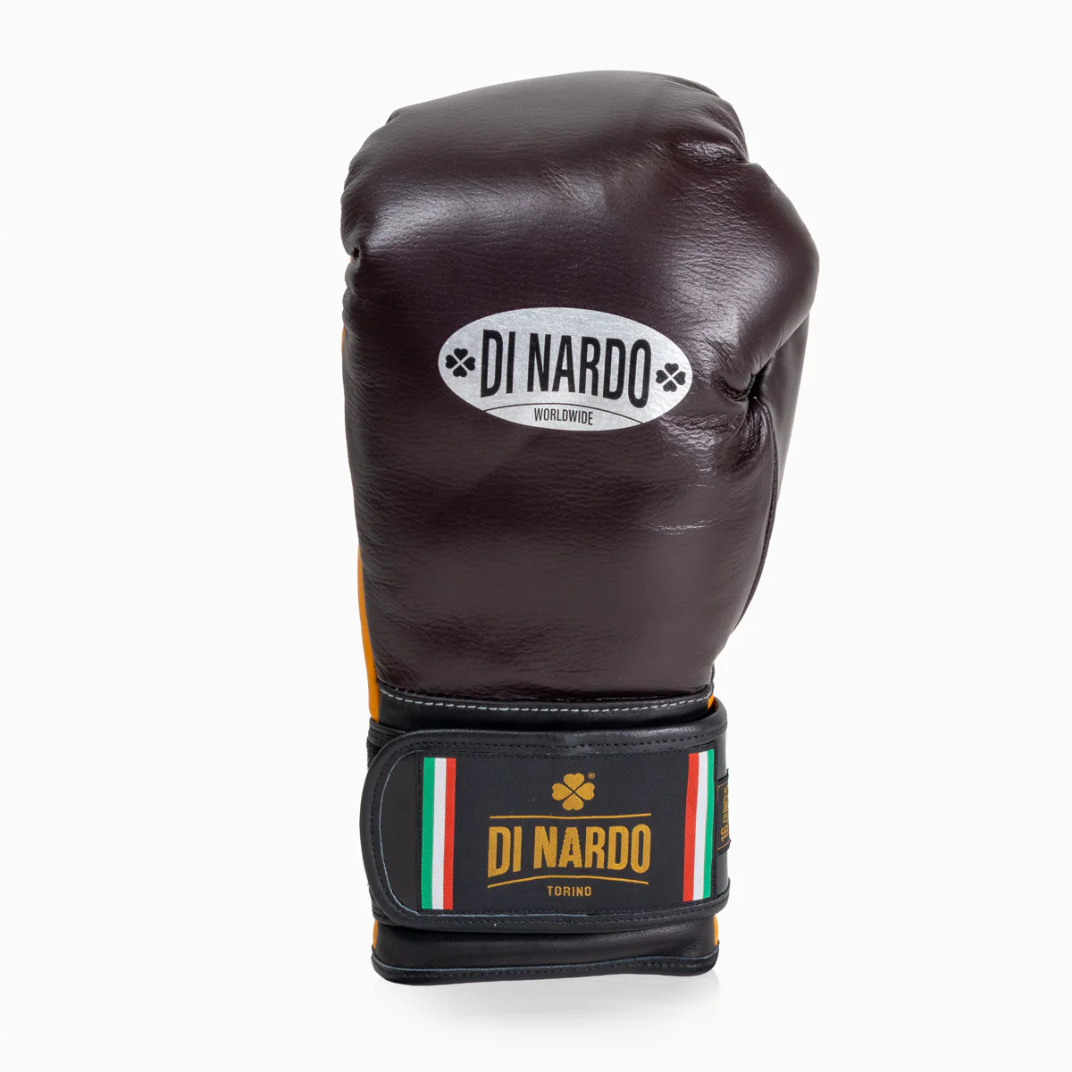 Luvas de Boxe Di Nardo com Velcro 16 Oz Borgonha-amarelo  - Image 6