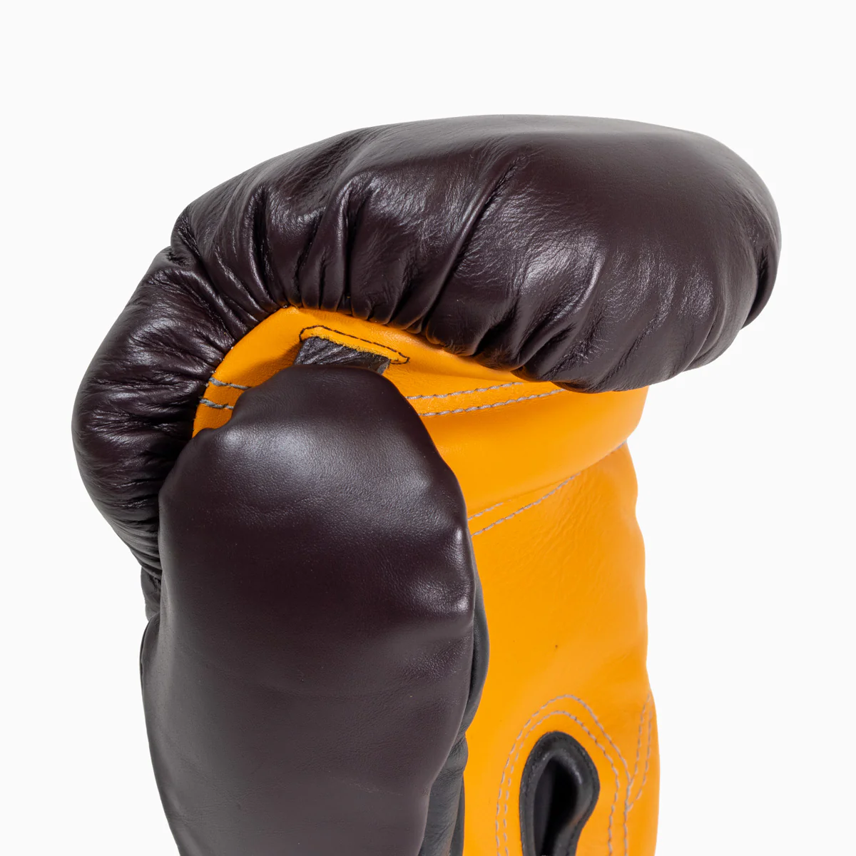 Luvas de Boxe Di Nardo com Velcro 16 Oz Borgonha-amarelo  - Image 7