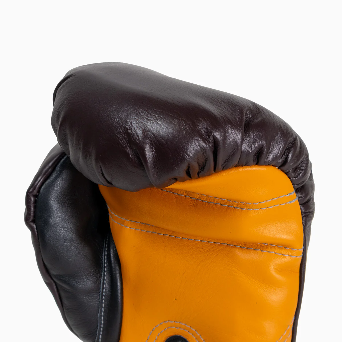 Luvas de Boxe Di Nardo com Velcro 16 Oz Borgonha-amarelo  - Image 8