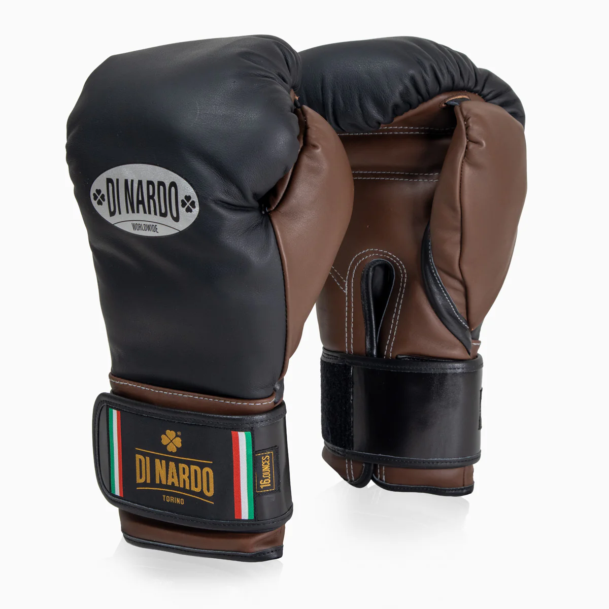 Luvas de Boxe Di Nardo com Velcro 16 Oz Preto-cacau  - Image 2