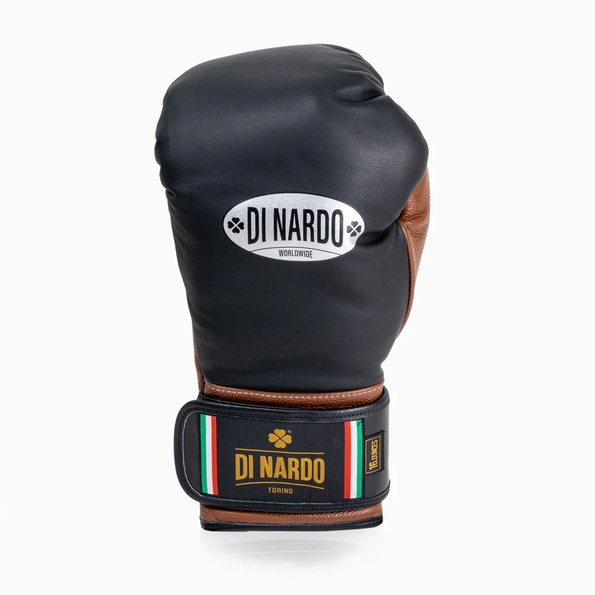 Luvas de Boxe Di Nardo com Velcro 16 Oz Preto-castanho  - Image 5