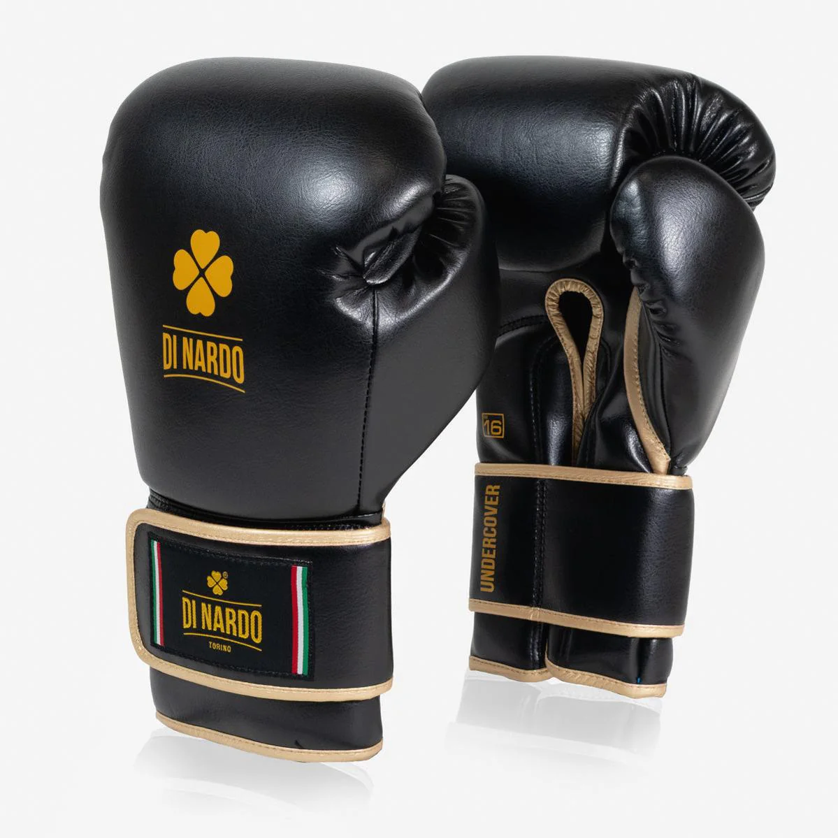 Luvas de Boxe Di Nardo Undercover com Velcro Preto-ouro  - Image 2