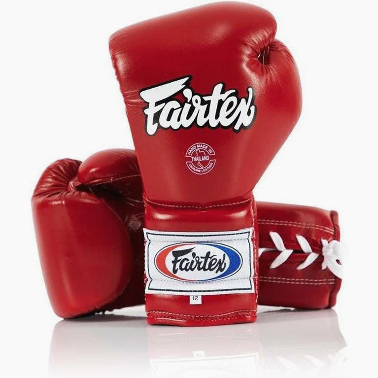 Luvas de Boxe Fairtex PRO Treinamento Mexican Estilo BGL7 Vermelho 