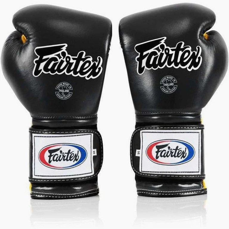 Luvas de Boxe Fairtex Mexican Estilo BGV9 Preto-amarelo  - Image 2