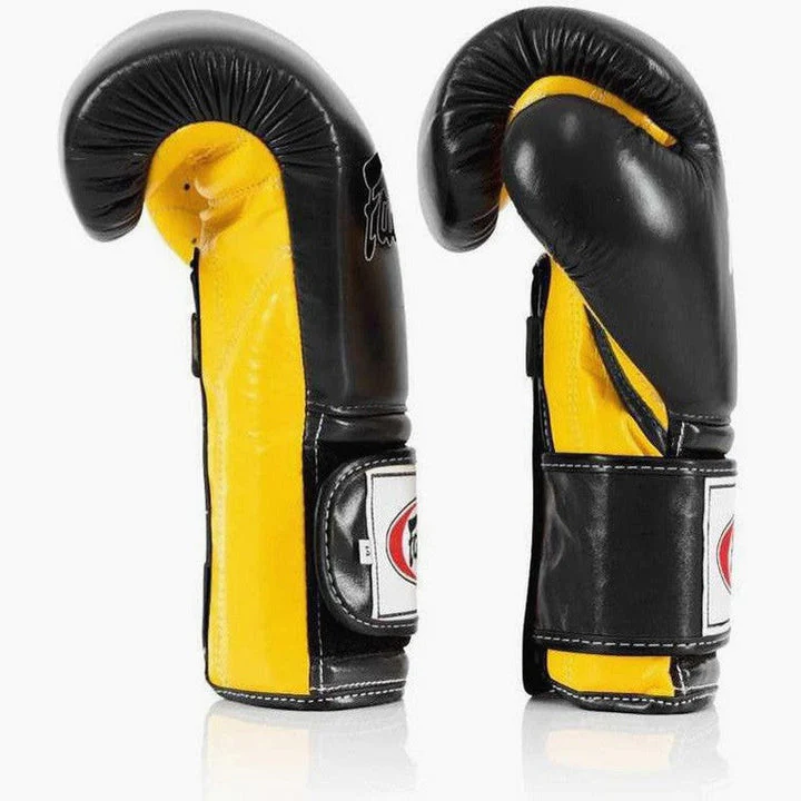 Luvas de Boxe Fairtex Mexican Estilo BGV9 Preto-amarelo  - Image 4