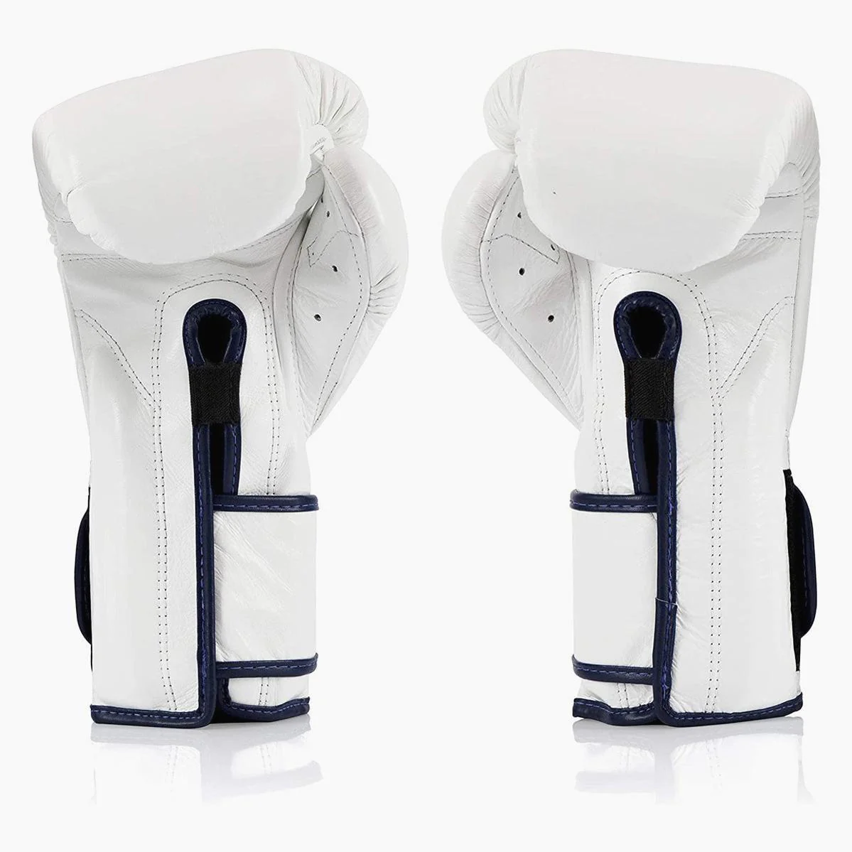 Luvas de Boxe Fairtex Mexican Estilo BGV9 Branco-azul com debrum  - Image 4
