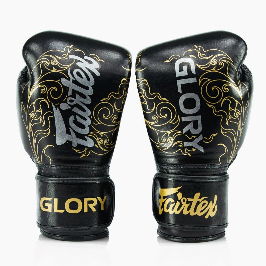 Luvas de Boxe Fairtex x Glory BGVG3 Preto-ouro  - Image 2