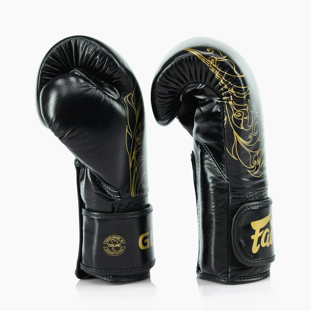 Luvas de Boxe Fairtex x Glory BGVG3 Preto-ouro  - Image 4