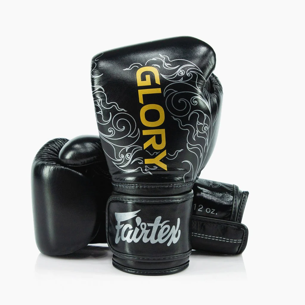 Luvas de Boxe Fairtex x Glory BGVG3 Preto-prata - Image 2