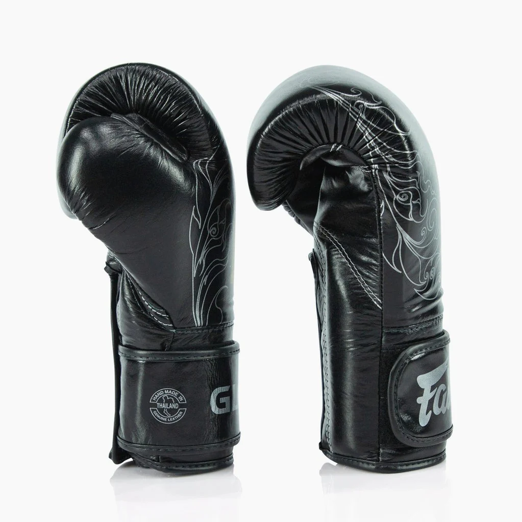 Luvas de Boxe Fairtex x Glory BGVG3 Preto-prata - Image 3