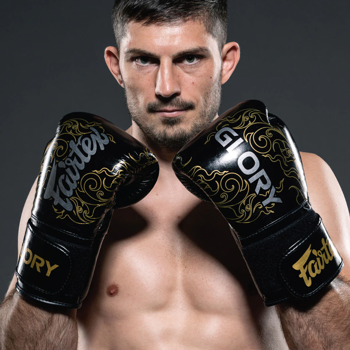 Luvas de Boxe Fairtex x Glory BGVG3 Preto-prata - Image 5
